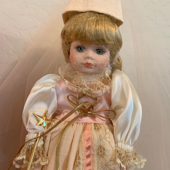 BRADLEYS DOLLS LIMITED EDITION VINTAGE NIB BEAUTIFUL PORCELAIN FAIRY GODMOTHER - Picture 2 of 10